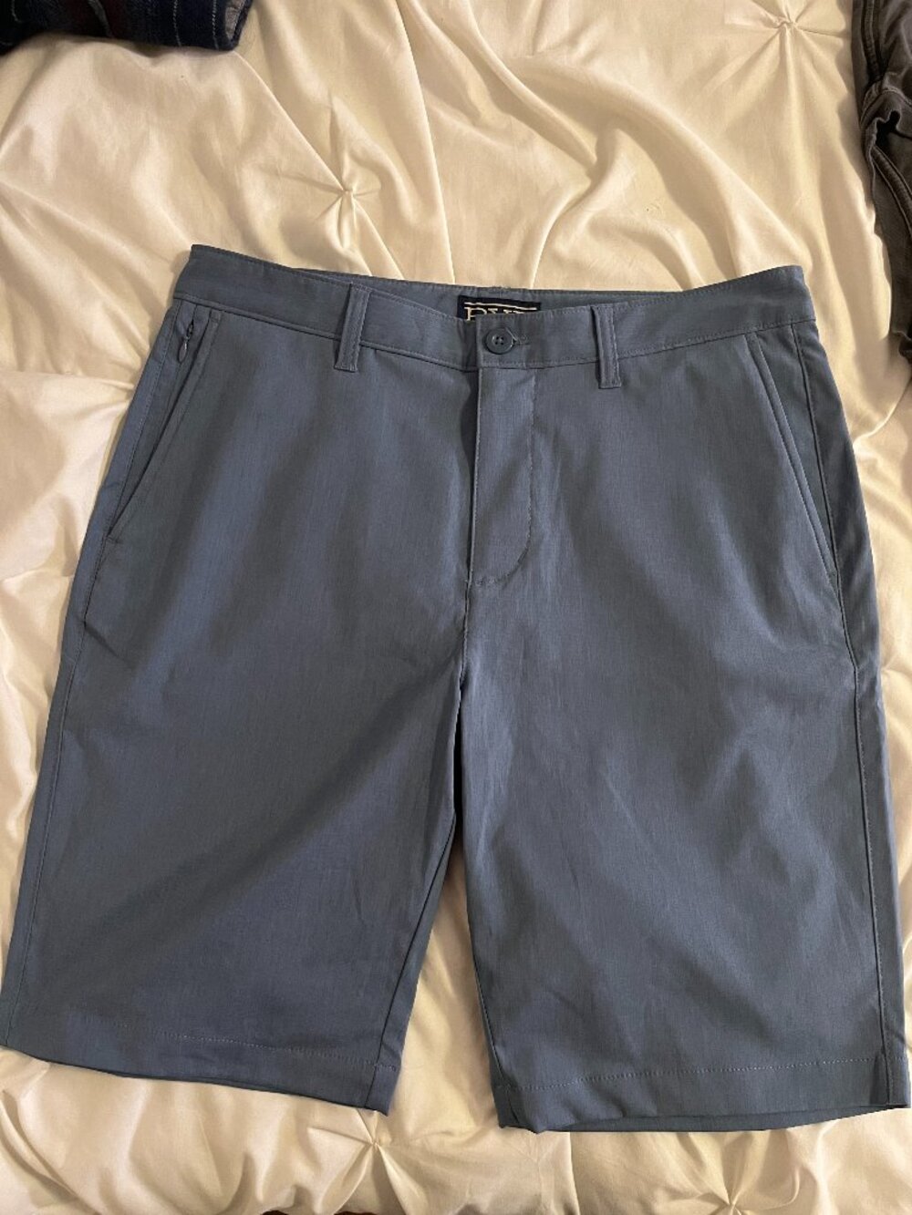 Hawker Rye Hybrid Chino Shorts | Size 31 | Steel Blue | Great Condition